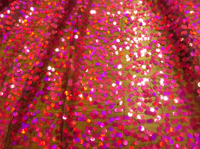 4.Fuchsia Crystal Sequins